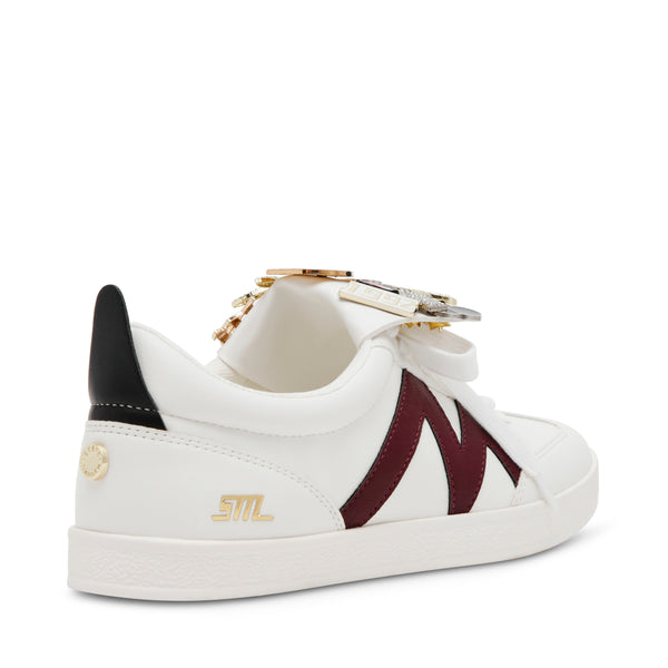 DIVULGE WHITE/WINE SNEAKERS