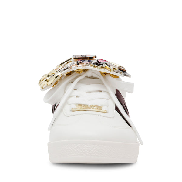 DIVULGE WHITE/WINE SNEAKERS