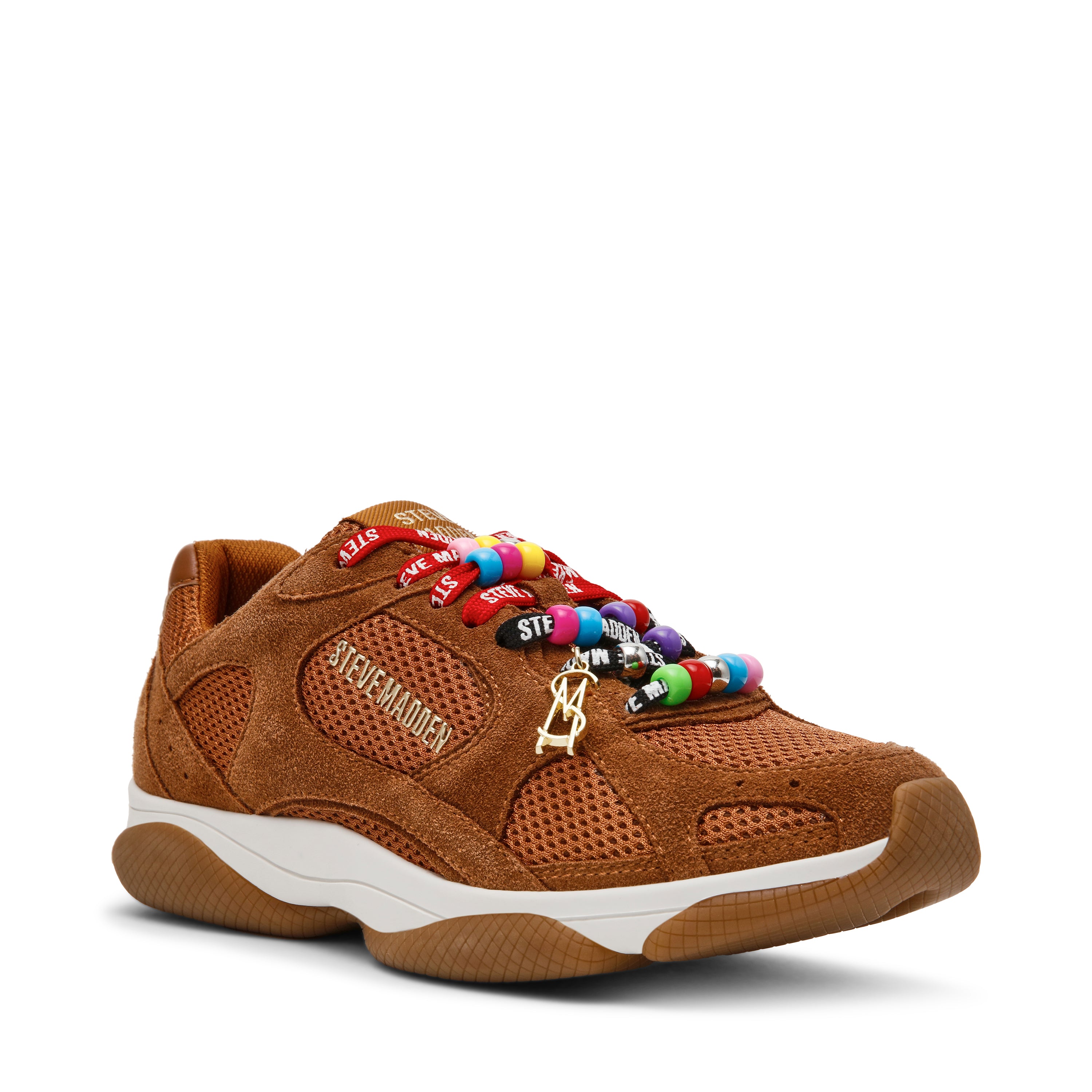 DRIBBLER-B CHESTNUT SUEDE SNEAKERS - view 2