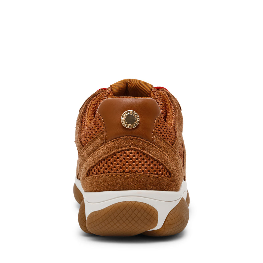 DRIBBLER-B CHESTNUT SUEDE SNEAKERS - view 4