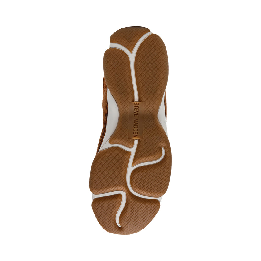 DRIBBLER-B CHESTNUT SUEDE SNEAKERS - view 6