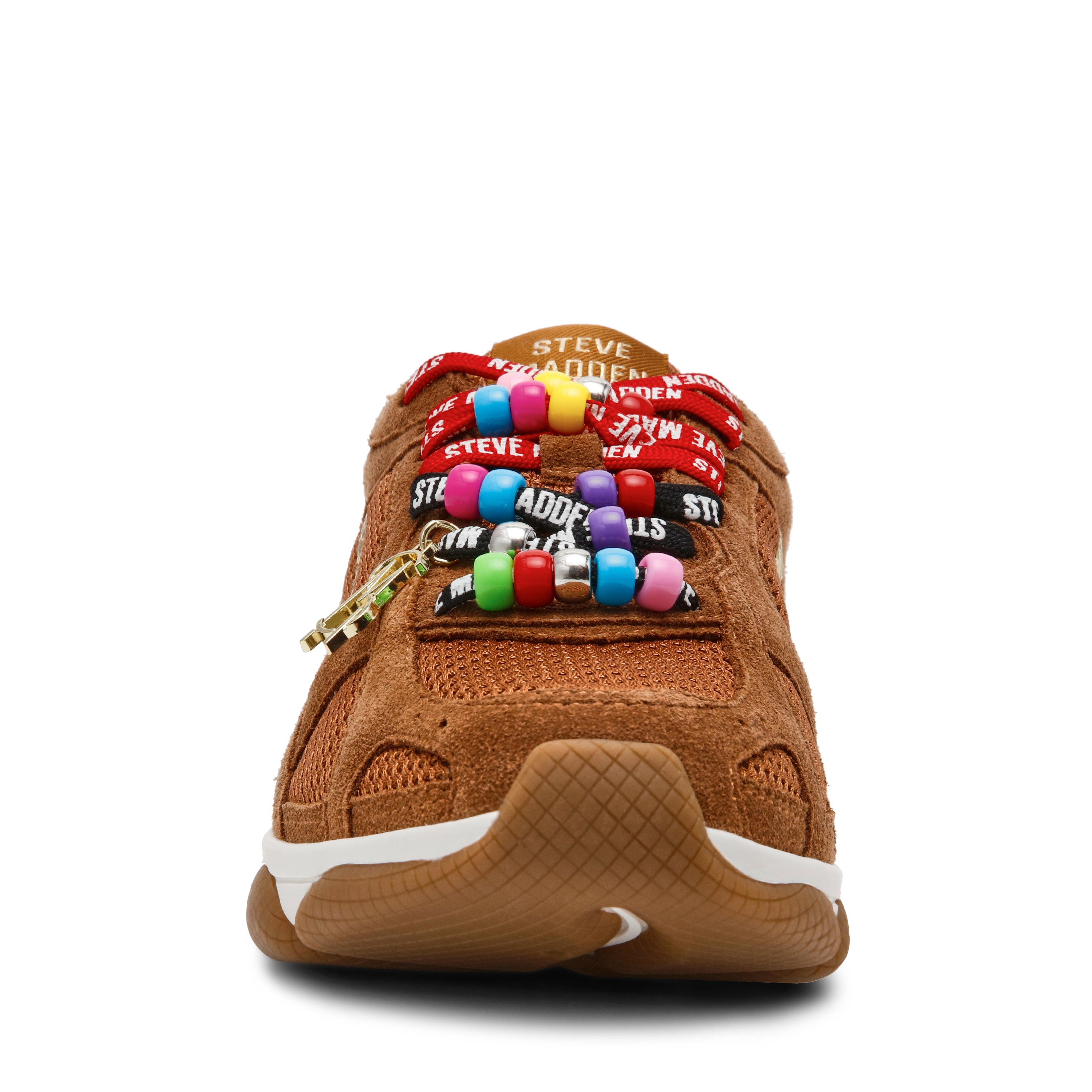 DRIBBLER-B CHESTNUT SUEDE SNEAKERS - view 3