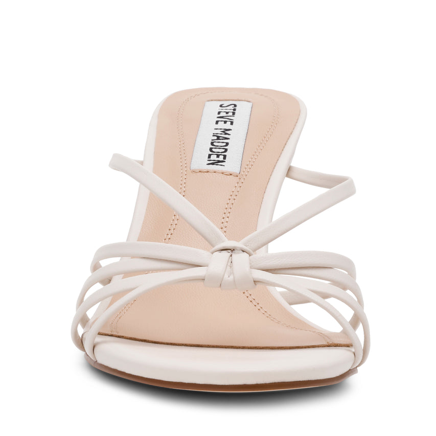 EDNA BONE LEATHER HEELS - view 3