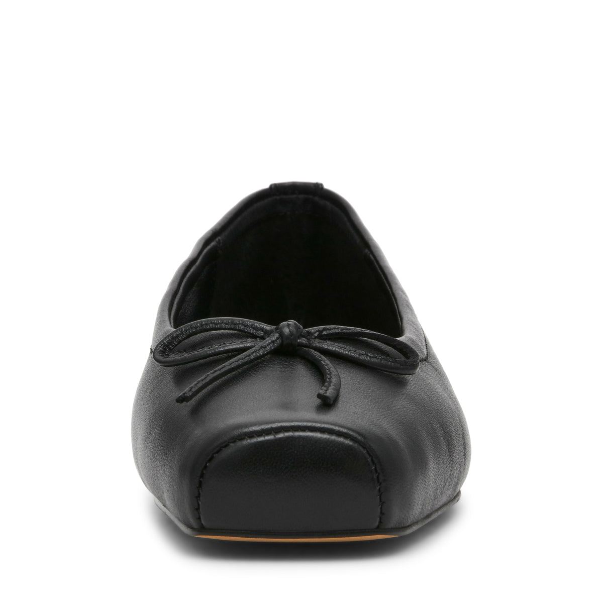 ELEVE BLACK LEATHER FLATS - view 3