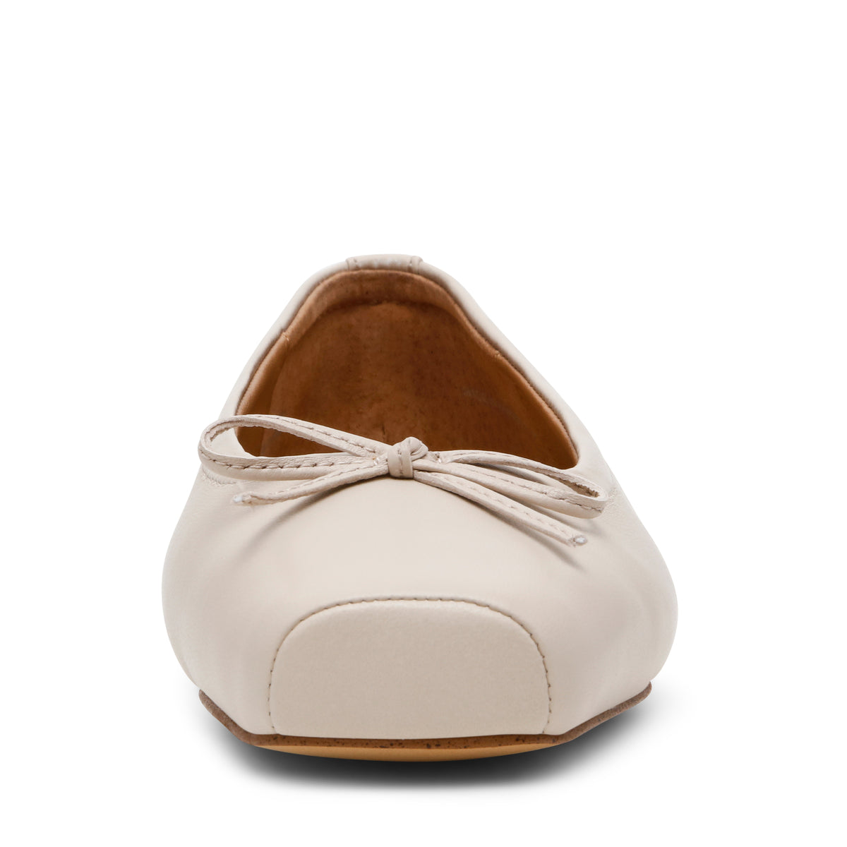 ELEVE BONE LEATHER FLATS - view 3