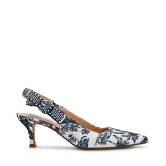 ENSEMBLE BLUE/WHITE HEELS
