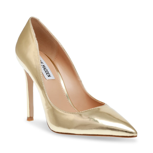 EVELYN GOLD HEELS