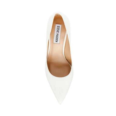 Shop Evelyn White Patent Heels Online Steve Madden Malaysia