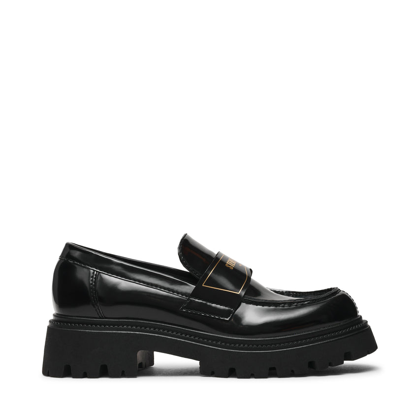 FILE-AWAY BLACKK BOX LEATHER FLATS