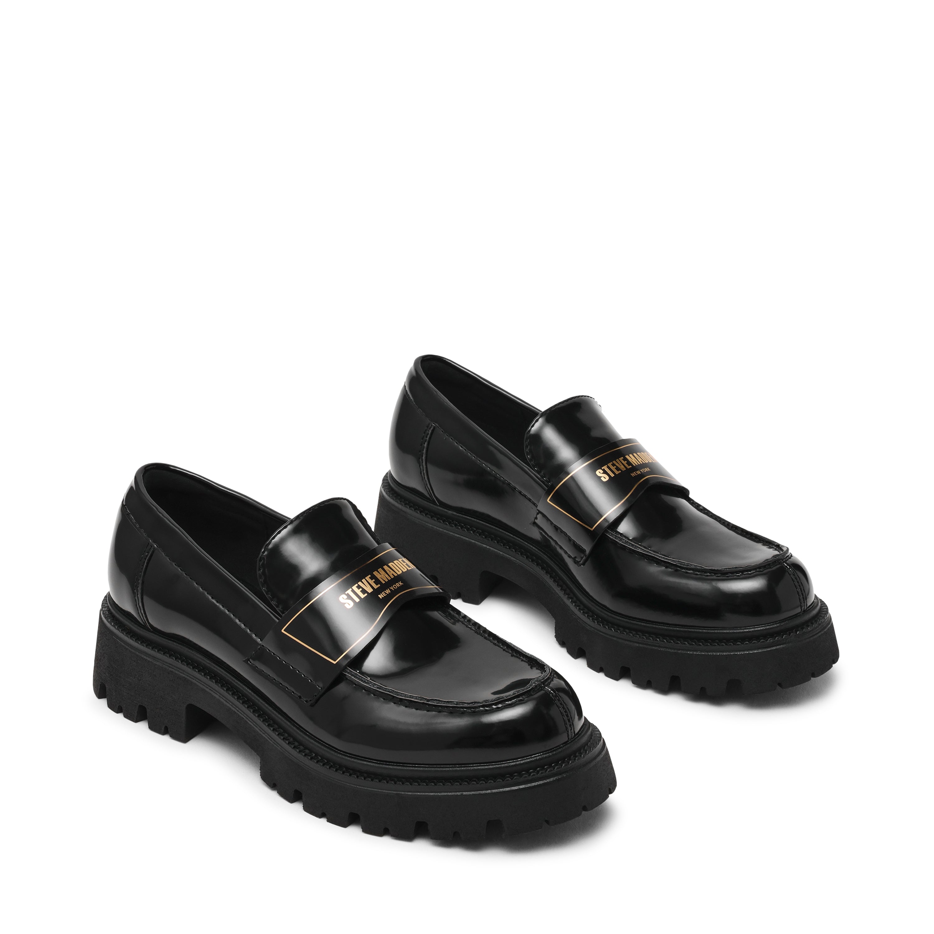 FILE-AWAY BLACKK BOX LEATHER FLATS