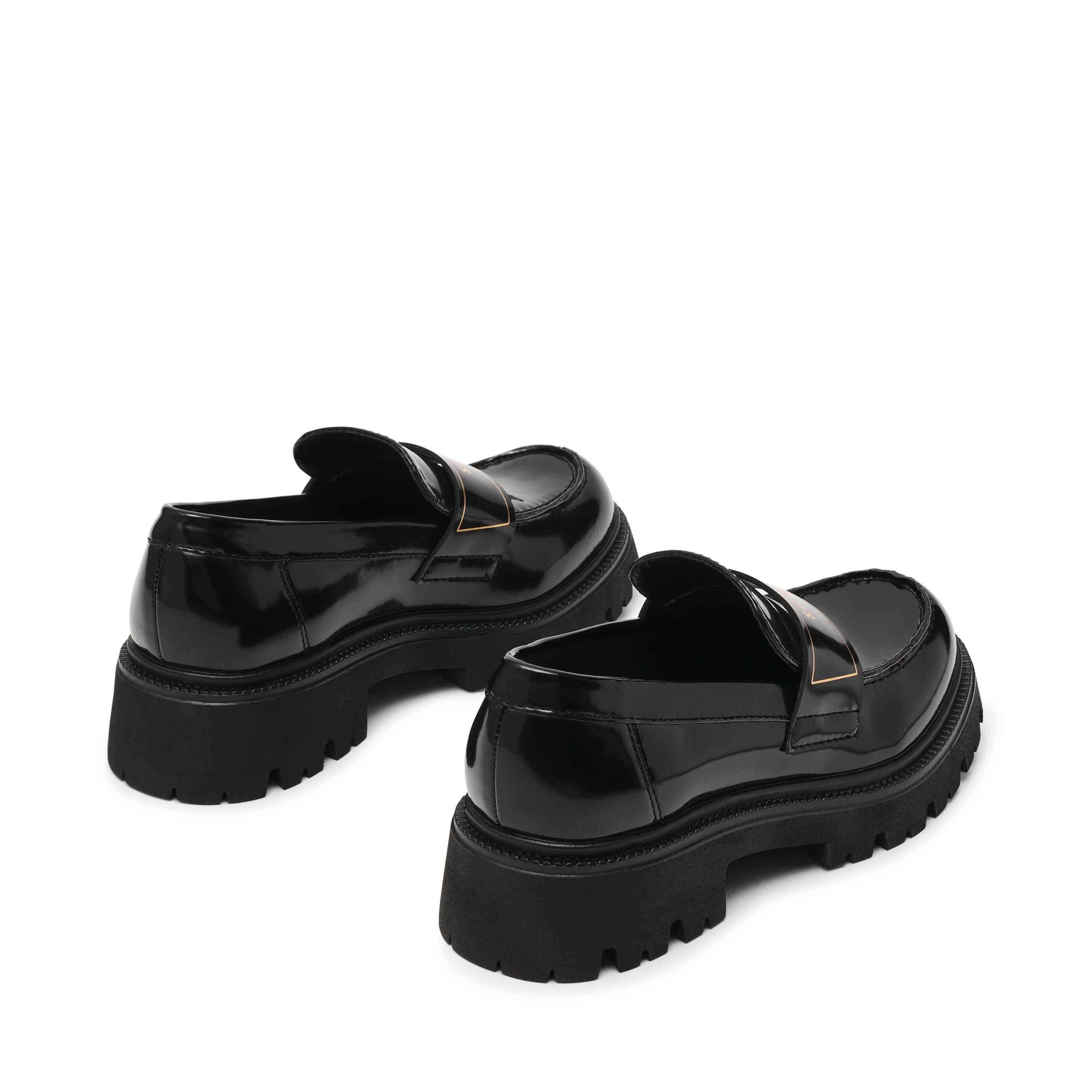 FILE-AWAY BLACKK BOX LEATHER FLATS