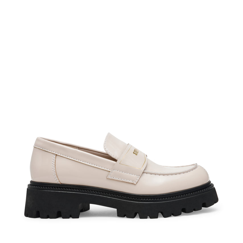 FILE-AWAY BONE BOX LEATHER FLATS