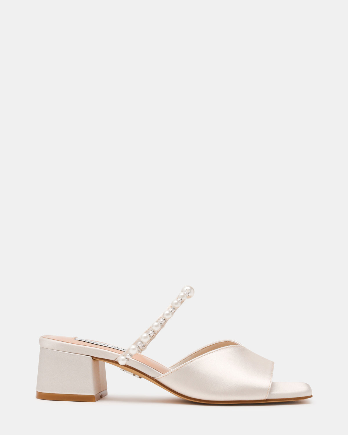 GALILEA IVORY SATIN HEELS