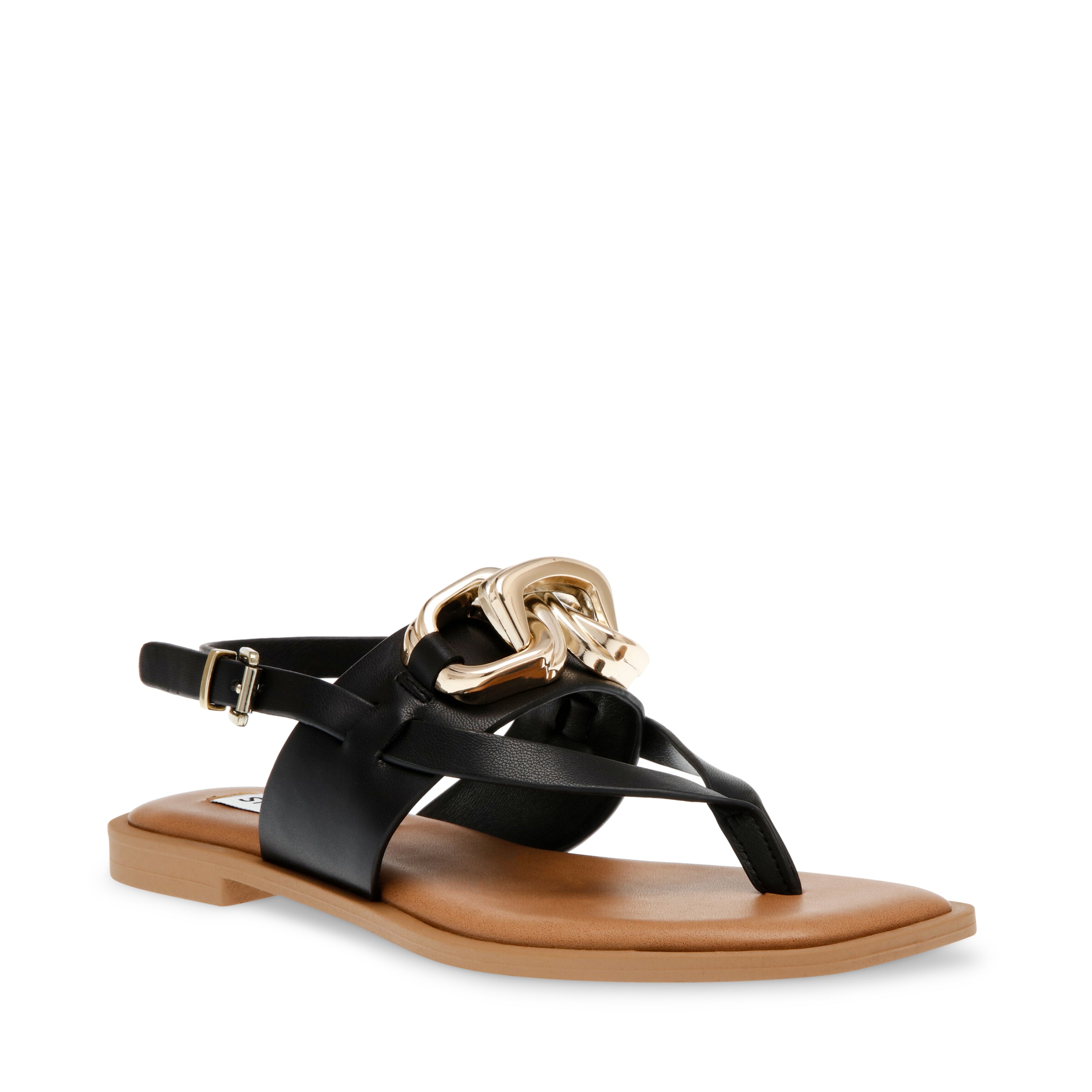 GENIE BLACK SANDALS- Hover Image