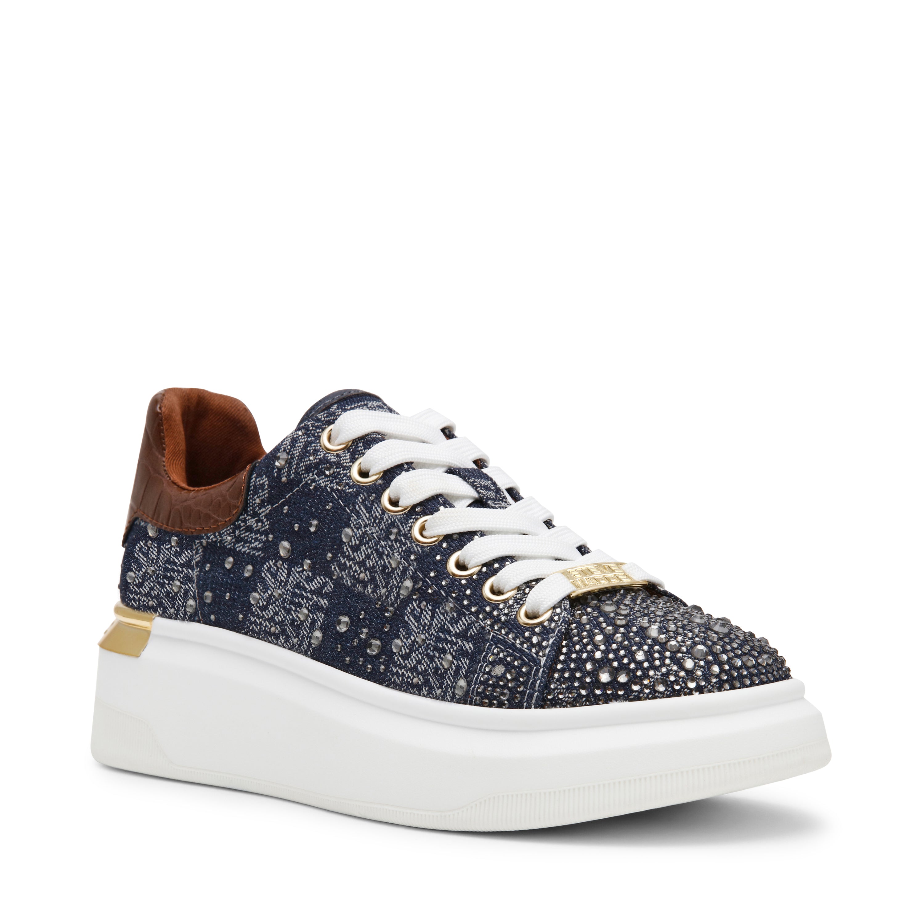 GLIDER-SMR2 BLUE DENIM SNEAKERS - view 2