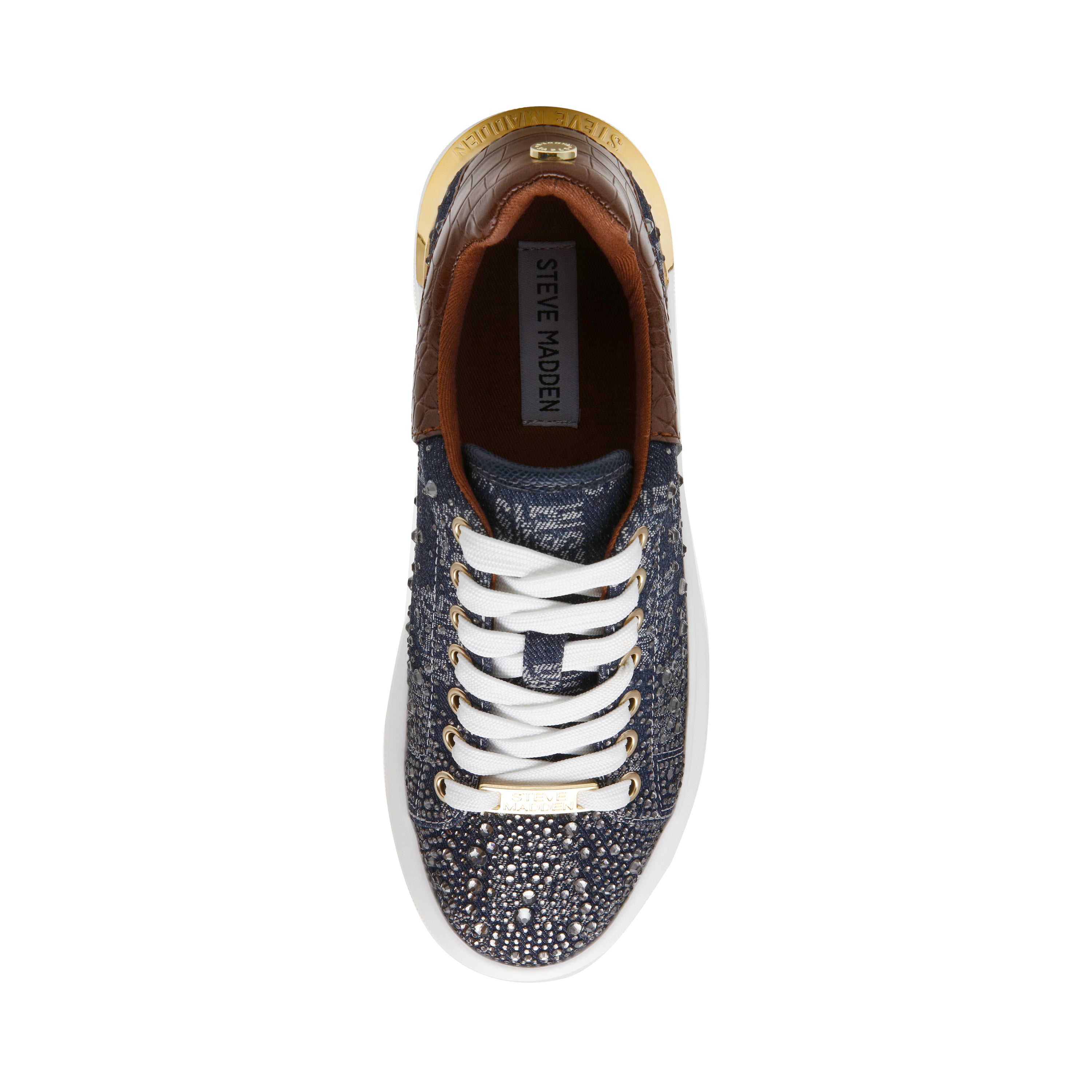 GLIDER-SMR2 BLUE DENIM SNEAKERS - view 5