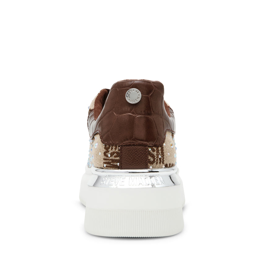 GLIDER-SMR BROWN SNEAKERS - view 3