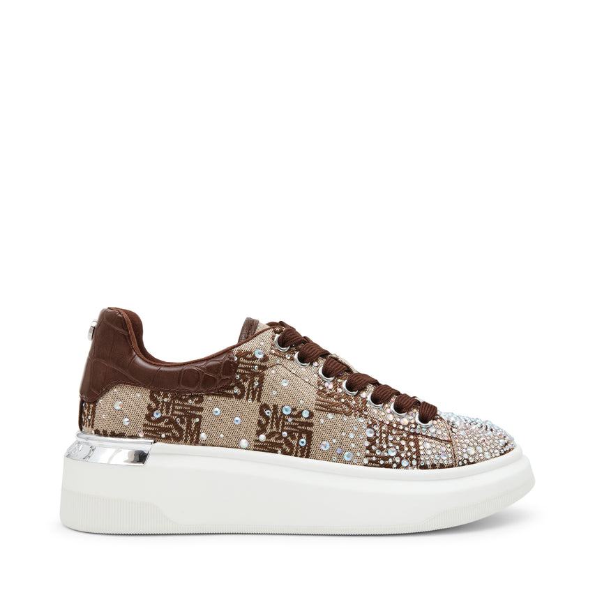 GLIDER-SMR BROWN SNEAKERS