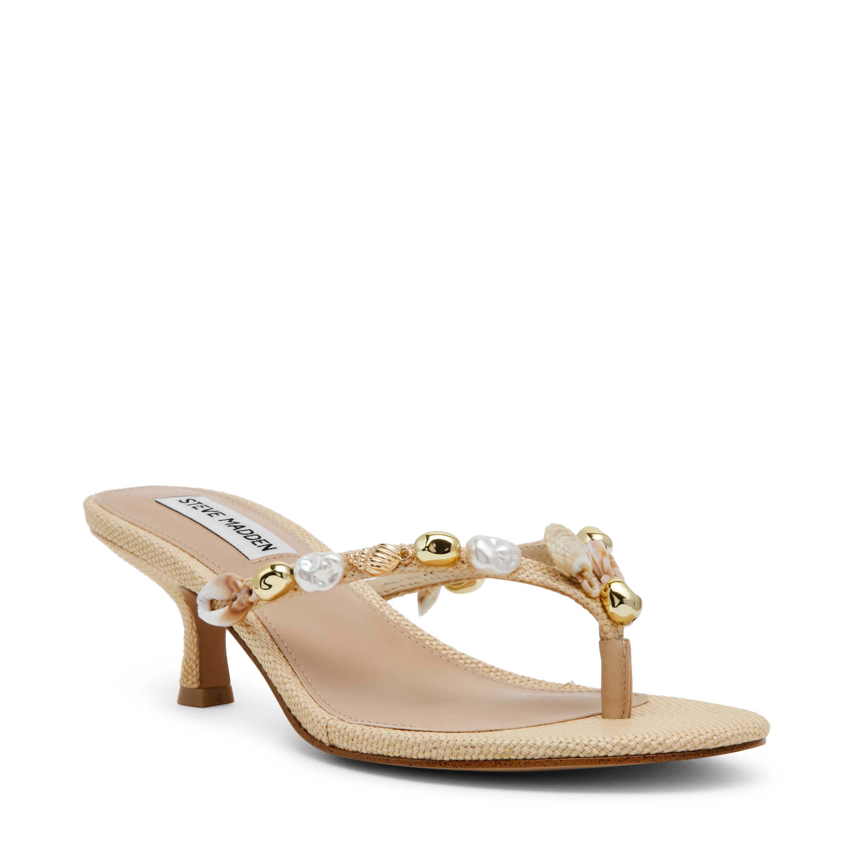GOLDCOAST NATURAL RAFFIA HEELS - view 2