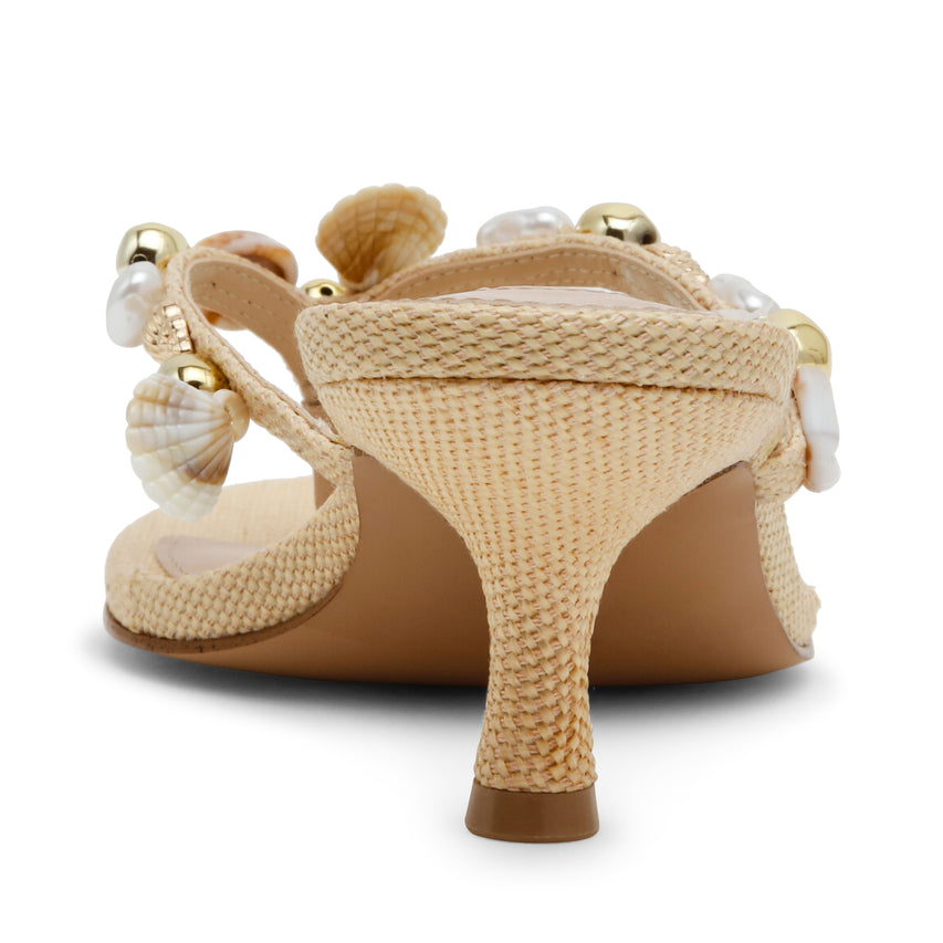 GOLDCOAST NATURAL RAFFIA HEELS - view 4