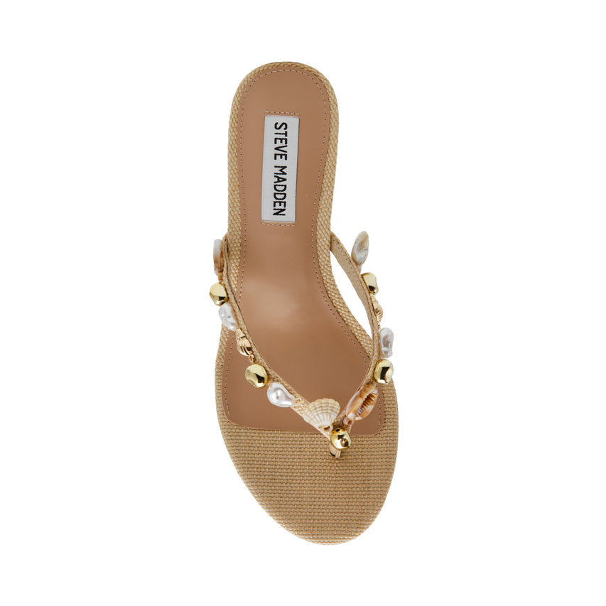 GOLDCOAST NATURAL RAFFIA HEELS - view 5