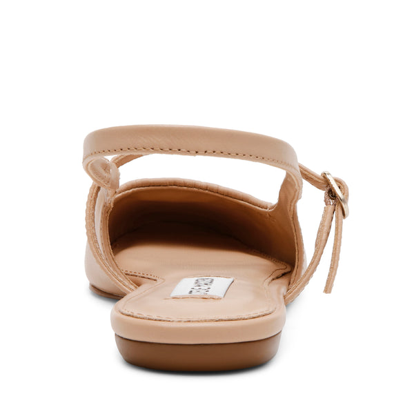 GRAND VIEW BLUSH LEATHER FLATS