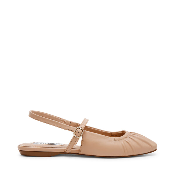 GRAND VIEW BLUSH LEATHER FLATS