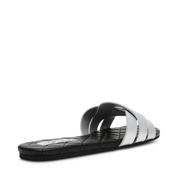 HALLANDALE SILVER SANDALS