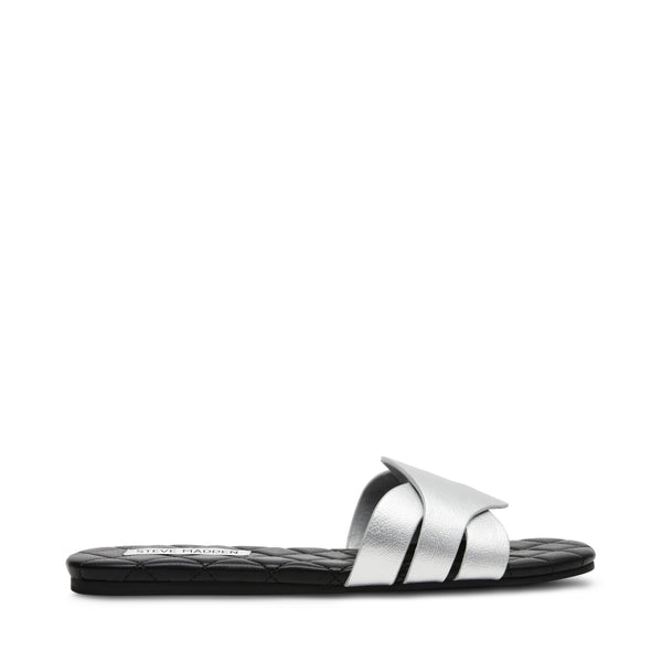 HALLANDALE SILVER SANDALS