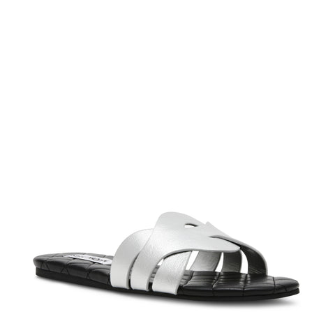 HALLANDALE SILVER SANDALS