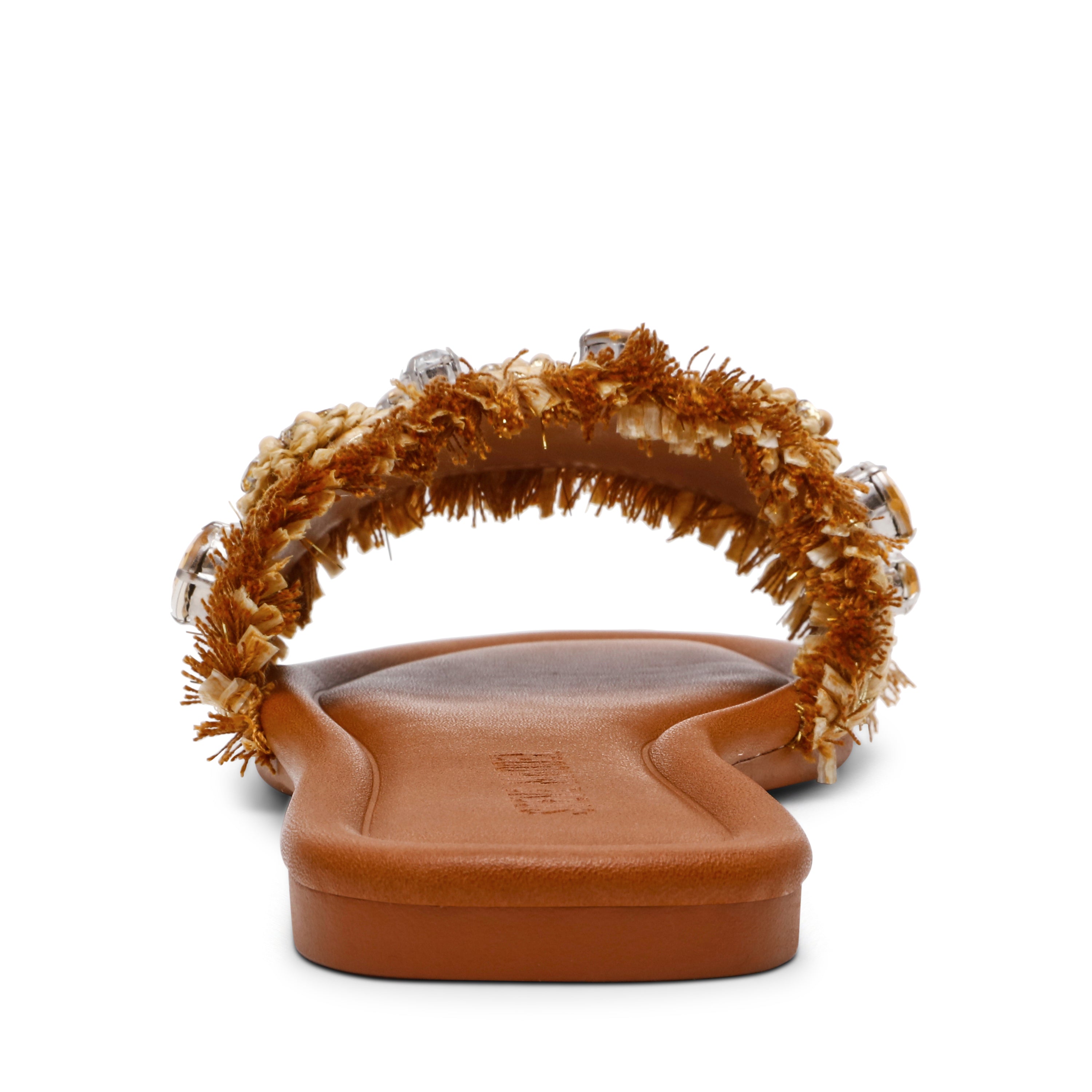 HAMPTON ST. GOLD RAFFIA SANDALS - view 3