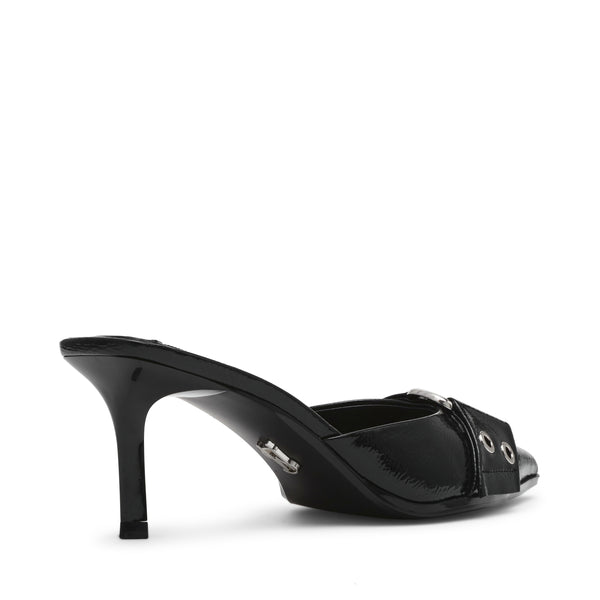 HIATUS BLACK CRINKLE PATENT HEELS