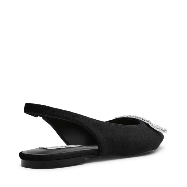 ISABELL BLACK VELVET FLATS