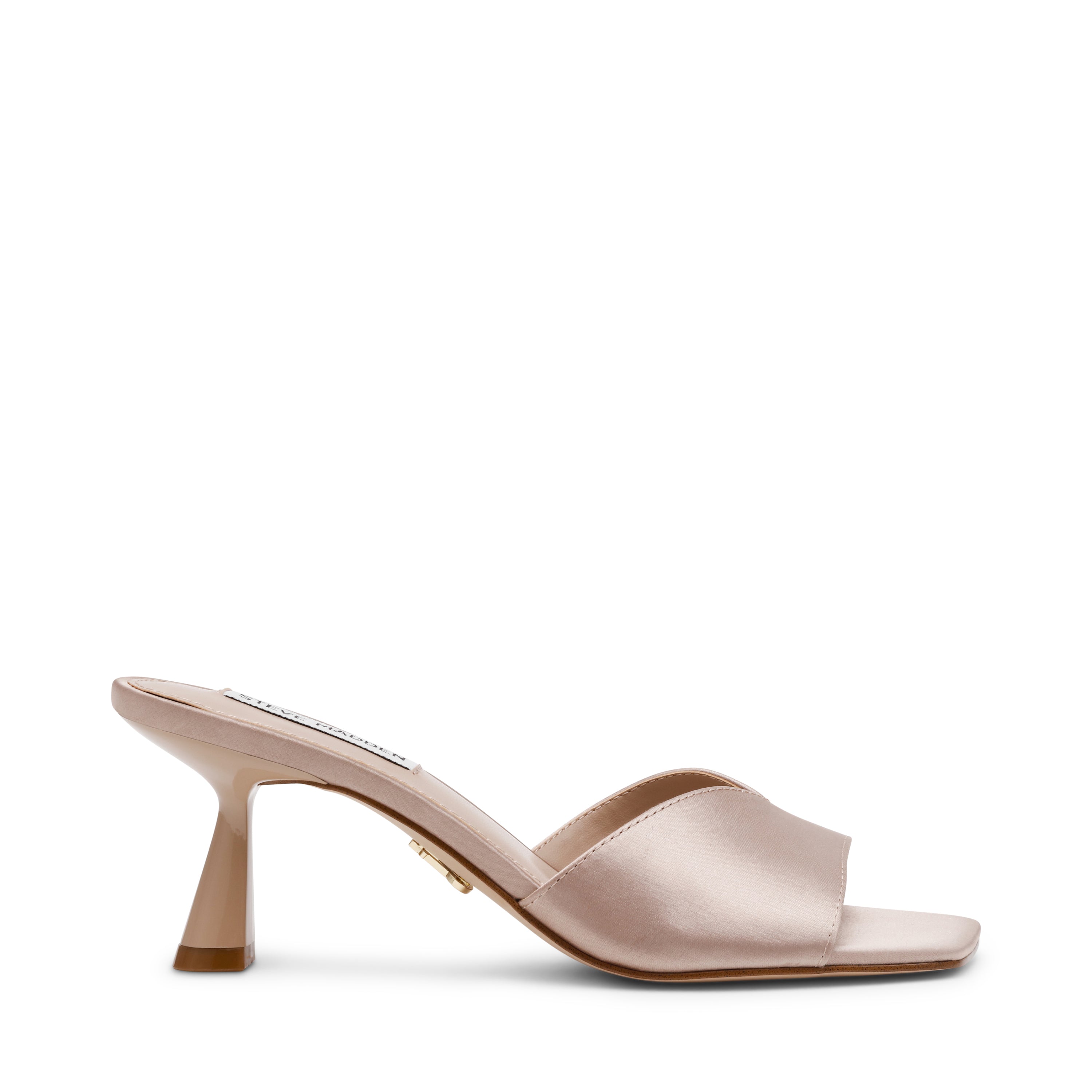 IVIE TAUPE SATIN HEELS