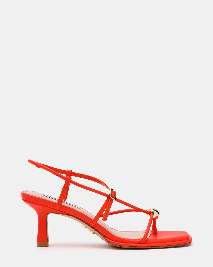 JACKPOTS RED ORANGE HEELS