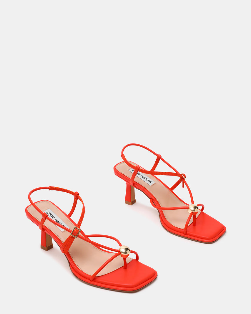 JACKPOTS RED ORANGE HEELS - view 2