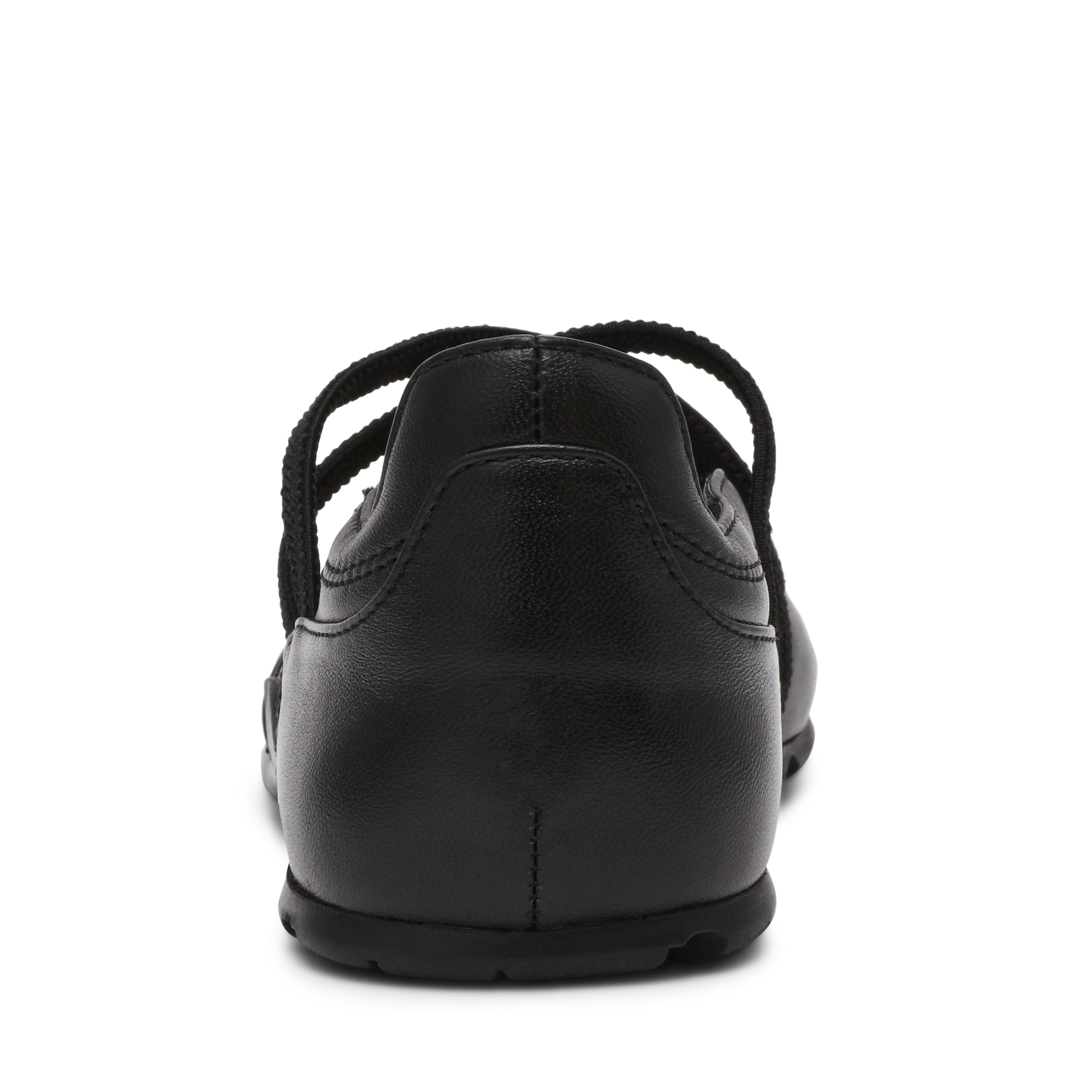 JOISIE BLACK LEATHER SNEAKERS