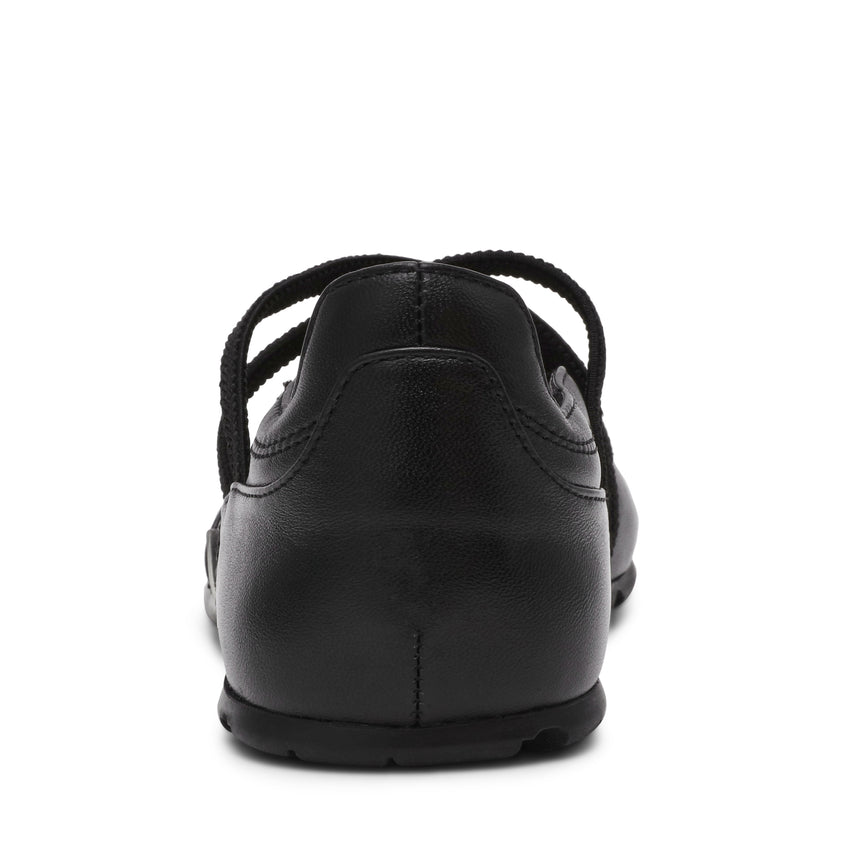 JOISIE BLACK LEATHER SNEAKERS