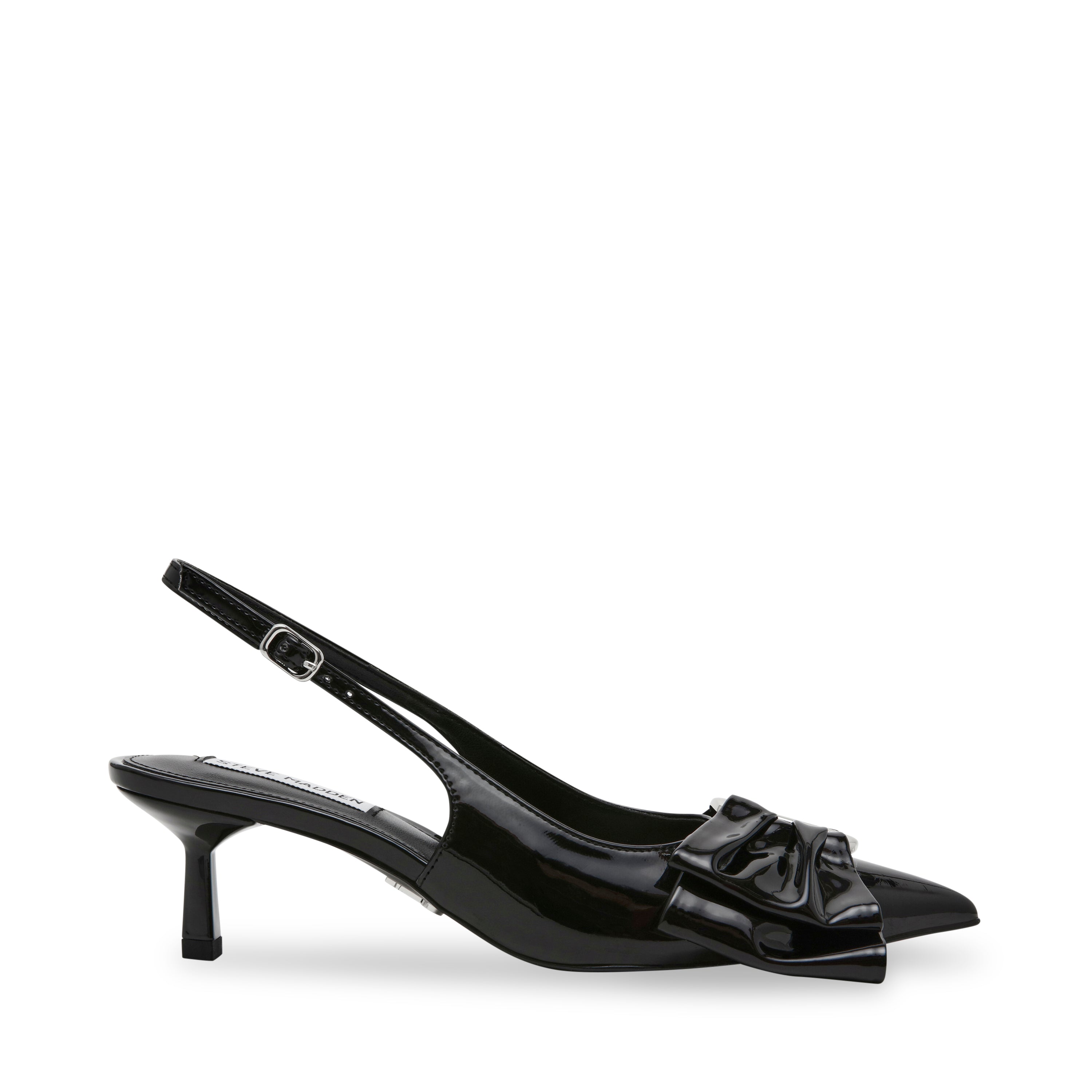 KACI BLACK PATENT HEELS