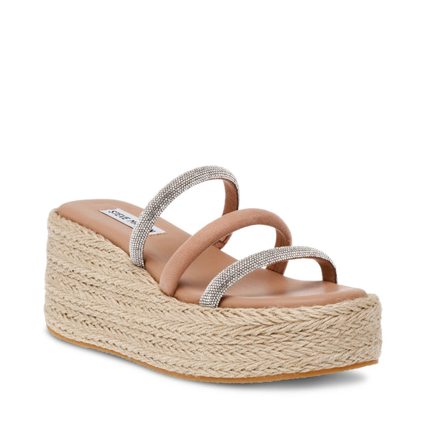Shop Key West Natural/Silver Sandals Online | Steve Madden Malaysia