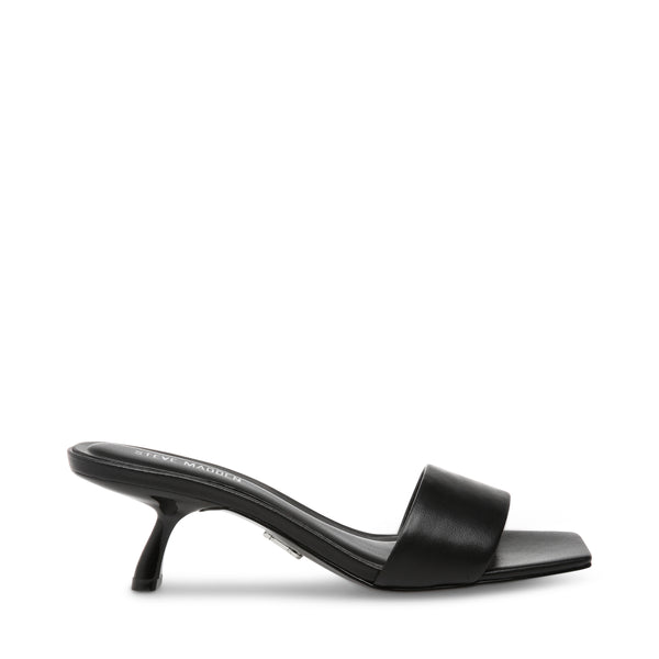 KOVERT BLACK LEATHER HEELS