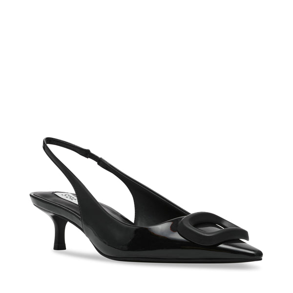 KRAVIS BLACK PATENT HEELS