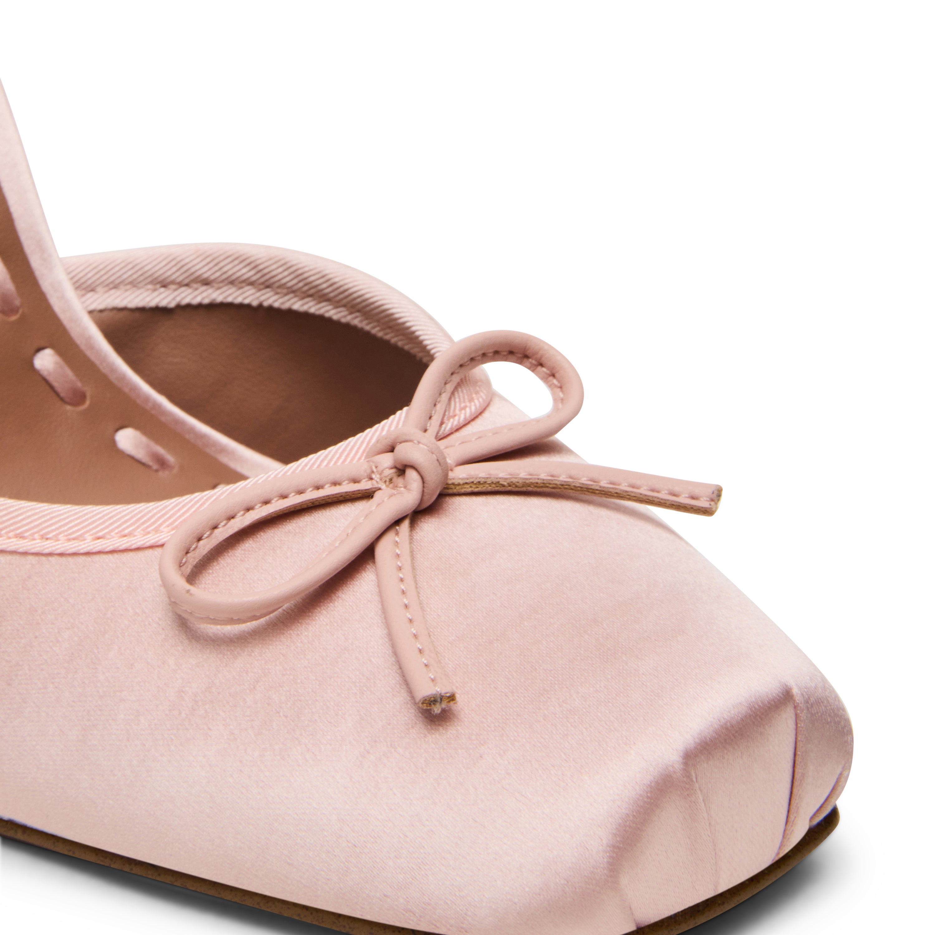 LARINA PINK SATIN HEELS - view 7