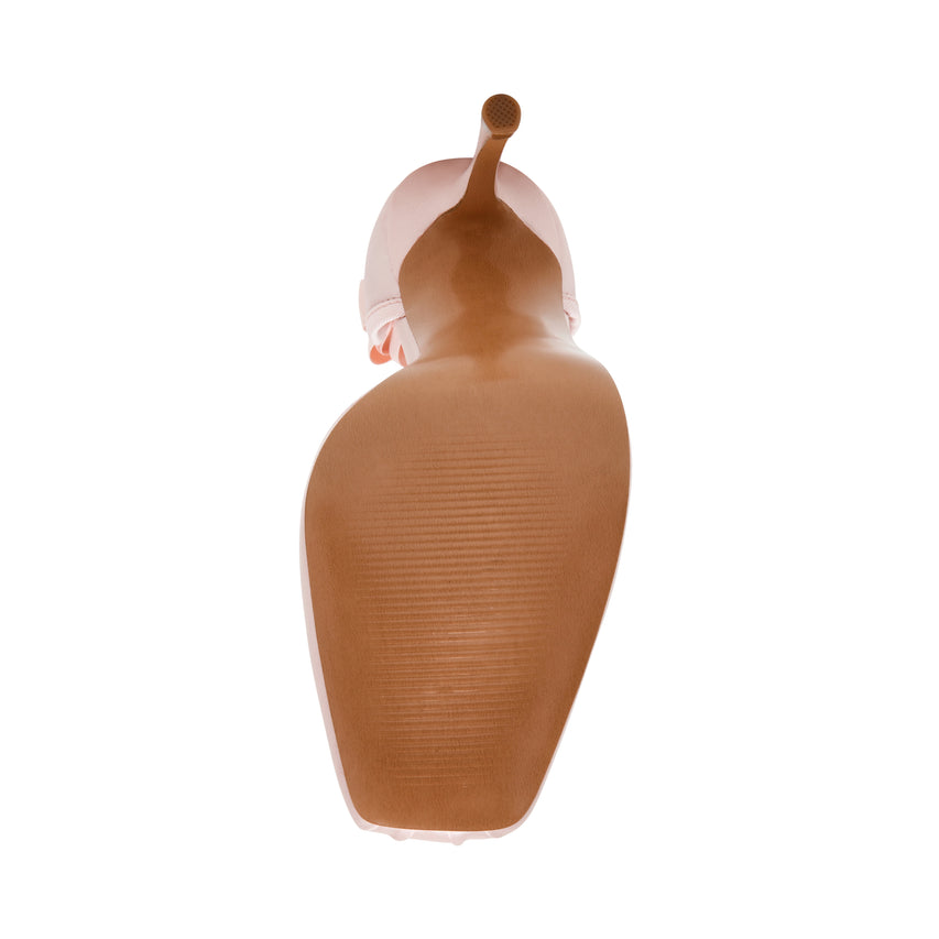 LARINA PINK SATIN HEELS - view 6