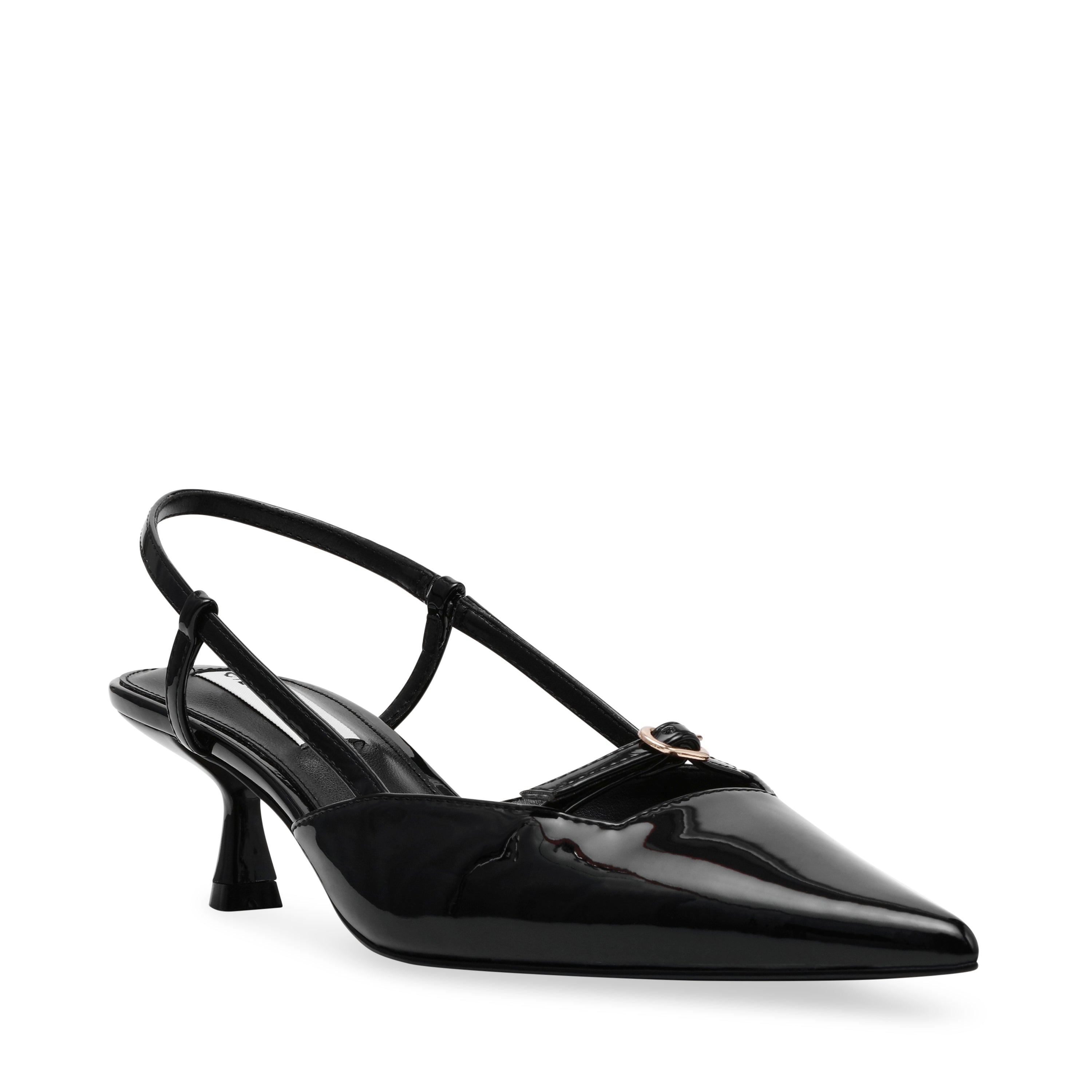 LIVY BLACK PATENT HEELS- Hover Image