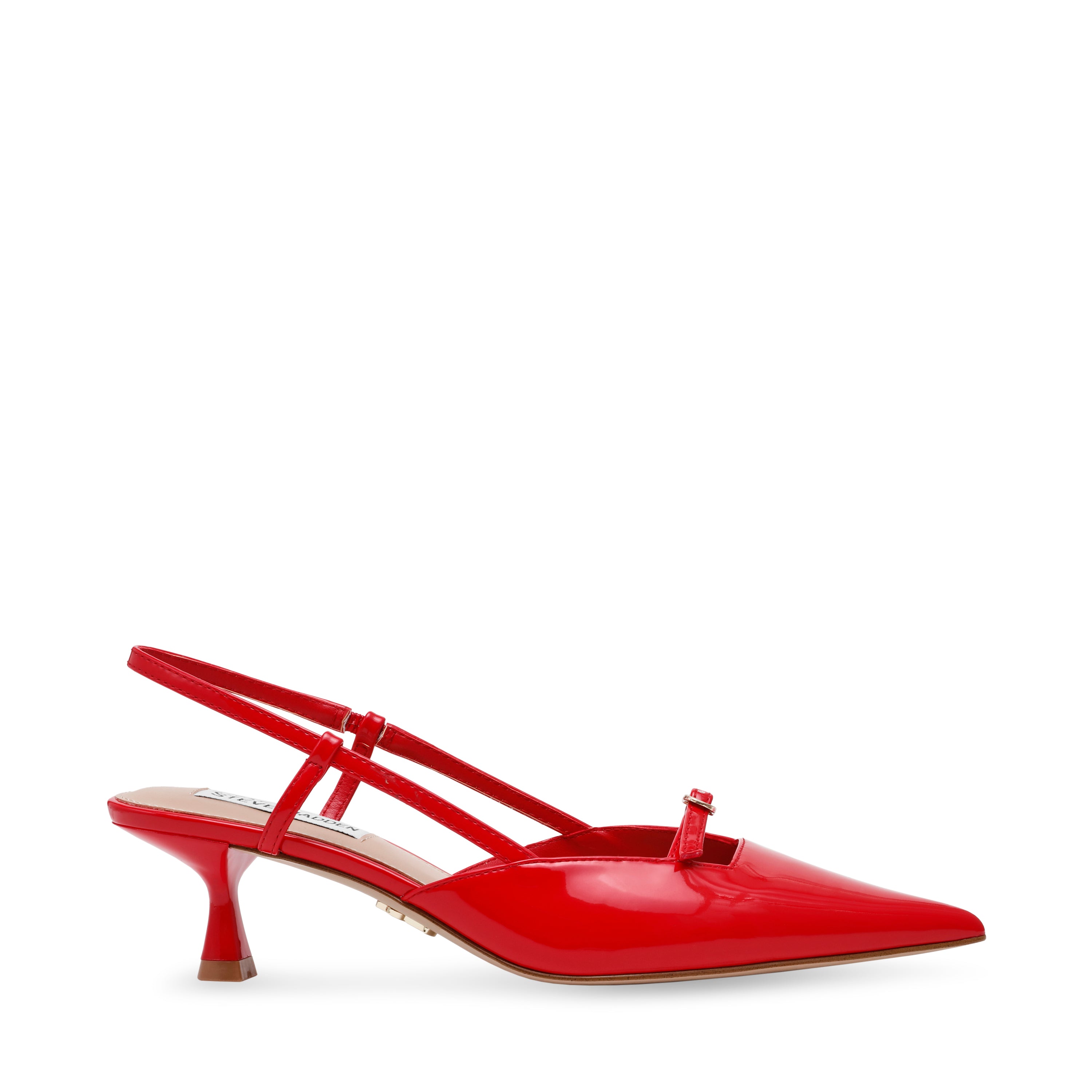 LIVY RED PATENT HEELS