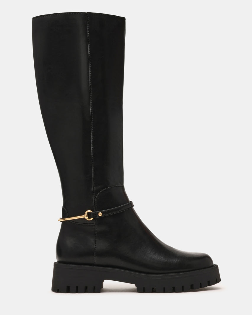 LONGSHOT BLK ACTION LTHR BOOTS