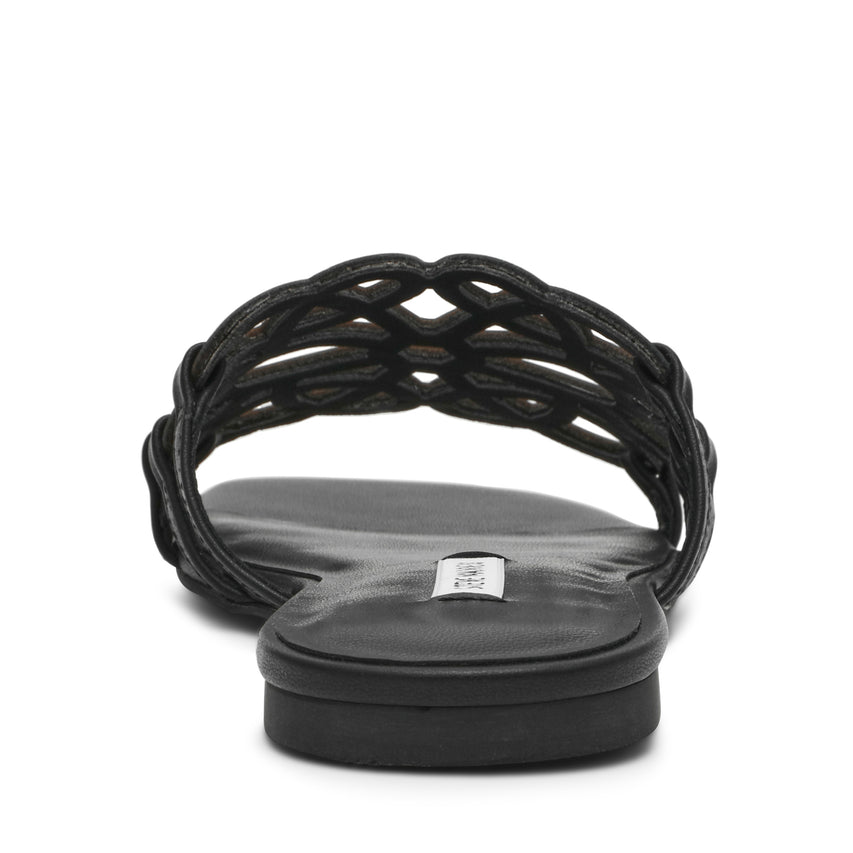 LOTUS-CN BLACK LEATHER SANDALS - view 3