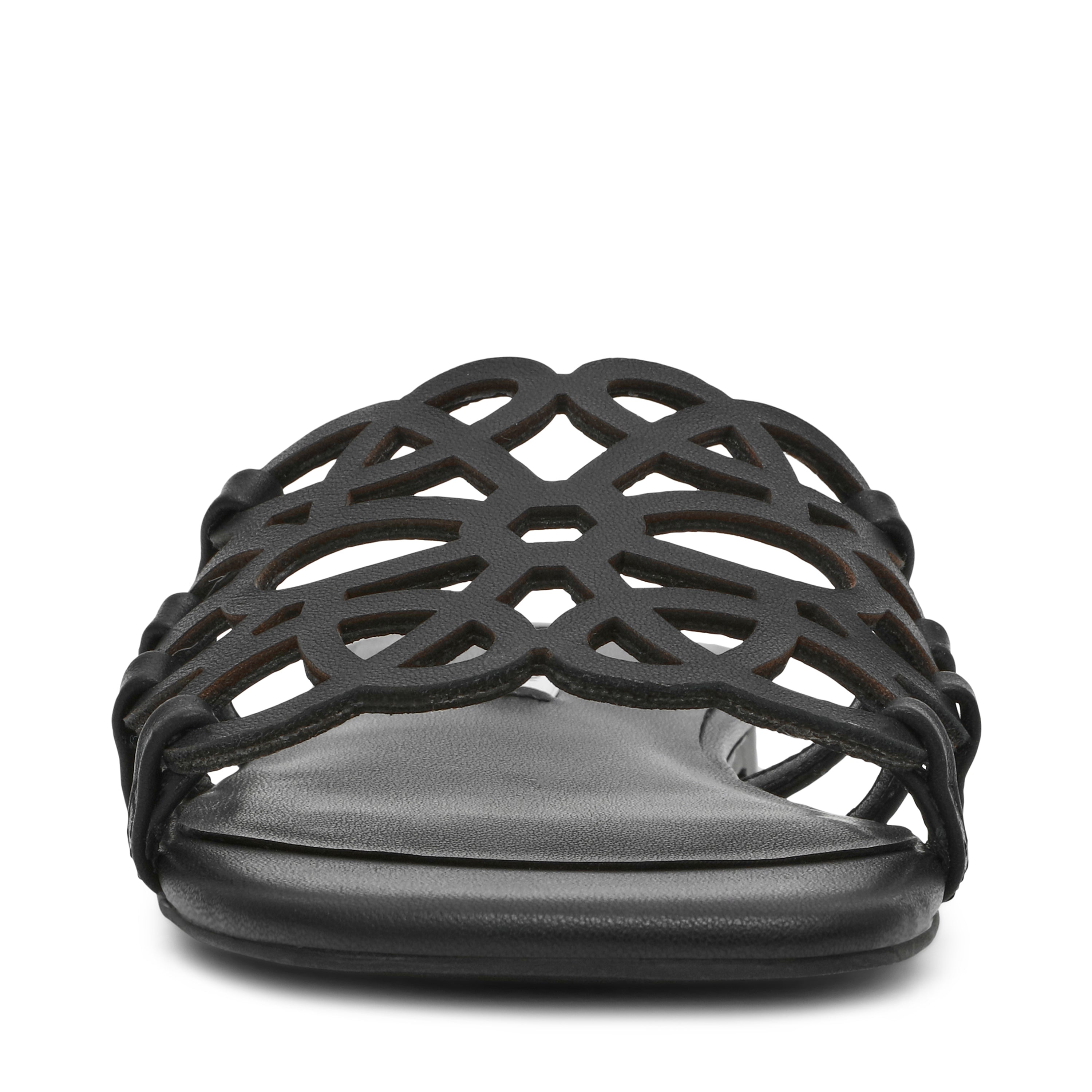 LOTUS-CN BLACK LEATHER SANDALS - view 4