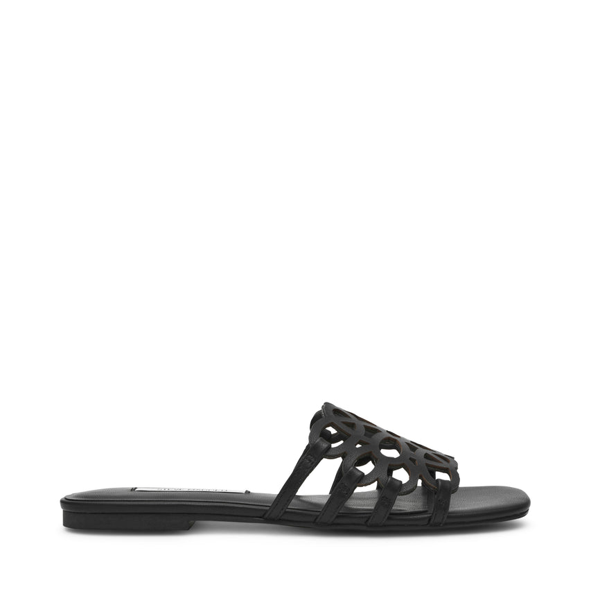 LOTUS-CN BLACK LEATHER SANDALS